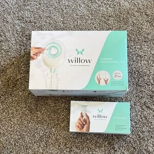 Willow All In One Pump Parts Replacement Milk Containers and FlexTubes Brand New